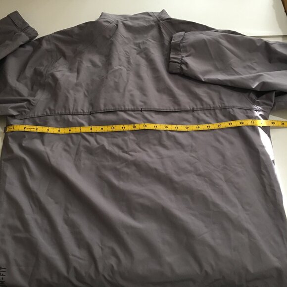Nike Golf Mens Large Gray Jacket Full Zip Windbreaker Storm Fit Mesh Lined - Picture 9 of 10